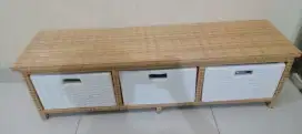 Meja Besar TV dari Rotan