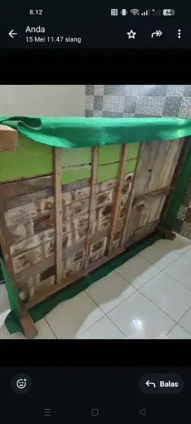Kayu jati Amben/ lesehan ruang tamu arab