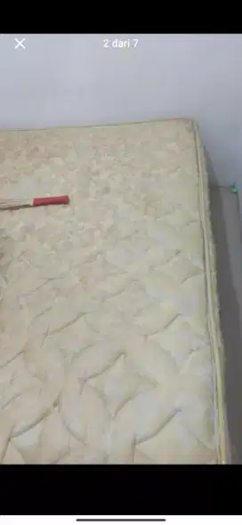 Jual cepat springbed+tempat tidur UK besar second