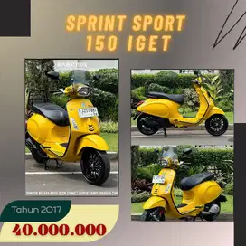 Piaggio Vespa SPRINT SPORT 150 IGET Tahun 2017 WARNA YELLOW