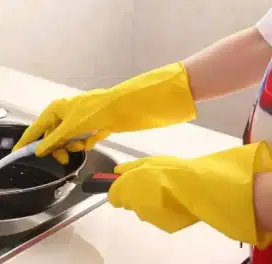 Sarung Tangan Karet Latex Kuning Isi 2pcs