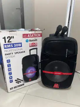 Asatron HT-8870 UKM 12 Inch Bluetooth Party Speaker