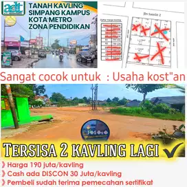 Kavling Komplek simpang Kampus 15a Metro Timur, Metro Lampung