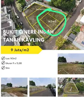 DIJUAL KAVLING SIAP BANGUN DI BUKIT CINERE INDAH DEPOK
