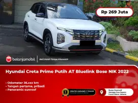 Hyundai Creta Prime Putih AT Sunroof Bluelink Bose 2022/2023