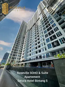 Dijual Murah Apartemen Roseville Unit Baru Type 1BR Luas 42m