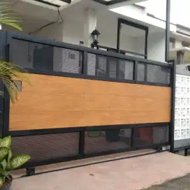 Pagar besi tralis minimalis kkji