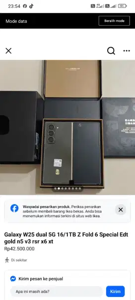 Samsung fold w25 premium limited