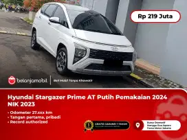 [ TANGAN PERTAMA ] Hyundai Stargazer Prime AT Putih 2023/2024