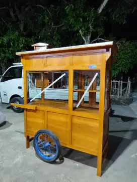 Gerobak Angkringan Bakso Mie Ayam PeceL Bubur Sate Martabak Ronde dlL