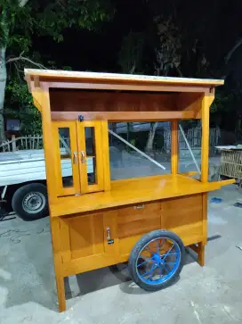 Gerobak Angkringan Bakso Mie Ayam PeceL Bubur Sate Martabak Ronde dlL