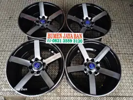 Velg Racing R15 pcd 4x100 114 untuk avanza xenia jazz mobilio livina