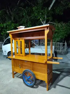 Gerobak Angkringan Bakso Mie Ayam PeceL Bubur Sate Martabak Ronde dlL