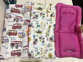 3 Alas stroller motif preloved bekas murah tebal