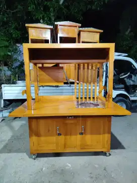 Gerobak Angkringan Bakso Mie Ayam PeceL Bubur Sate Martabak Ronde dlL