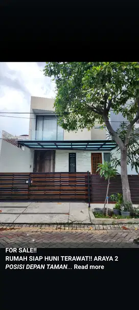 JUAL RUMAH MURAH ARAYA 2 DEPAN TAMAN SIAP HUNI TERAWAT SHM ON HAND