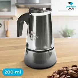 Moka Pot Espresso Coffee Maker Stovetop 4 Cup 200ml