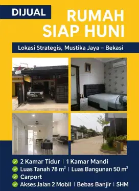 DIJUAL CEPAT RUMAH MANIS SIAP HUNI DAN TERAWAT DI BEKASI