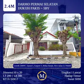 Rumah Darmo Permai Selatan dkt Pakuwon Mall HR Muhammad Tol Mayjend