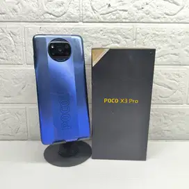 FULLSET XIAOMI POCO X3 PRO 8/256 BLUE NO MINUS SIAP MABAR AMPE PAGI