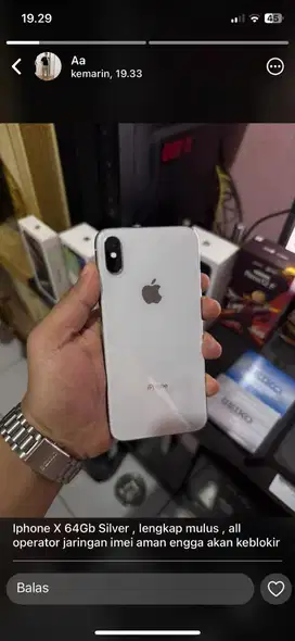 Iphone X 64gb All operator imei kemenperin