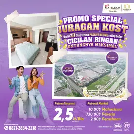 Apartemen Riverview Tower Mahakam, Siap Cuan! Mulai 2 Juta Aja!