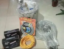 Di jual cepat 1 set setrika uap plus tabung 15 liter /usaha laundry