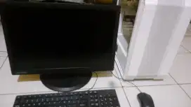 1 paket core i7 gen3 + LED19 in + vga 2gb+ wifi tinggal games aja