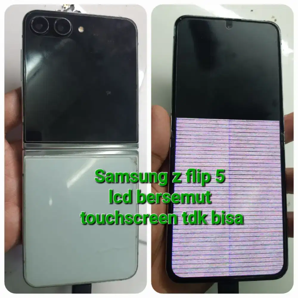 Service Samsung Z Flip3 di buka Layar mati gambar Semut Z Fold 2/3/4