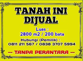 Dijual Tanah Darat ukuran 2800 m2