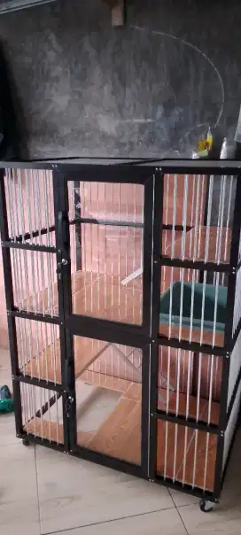 Kandang kucing almini 2 tingkat