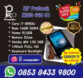 HP Probook X360 440 G1 2in1 Gaming Render Prokomputer
