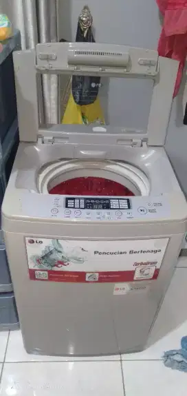 Dijual ikhlas Mesin Cuci LG Top Loading 1 tabung  normal mulus