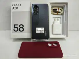 Oppo A58 4G 6/128 Gb Likenew 98% Ex Resmi Boleh Tukar tambah yah