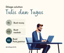 Jasa Tulis & Bimbingan Tugas | Essay, Naskah, Puisi + Privat Online