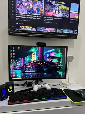 PC FULLSET RYZEN 5 5600G 16GB RAM, GAMING, DESIGN, DAN LIVE STREAMING