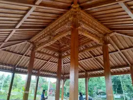 Jual Bangunan Pendopo Joglo Kayu Jati, Rumah Joglo dan Limasan Jati