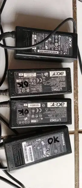 Charger Adaptor Laptop Toshiba Acer Asus dll Bekasi Normal