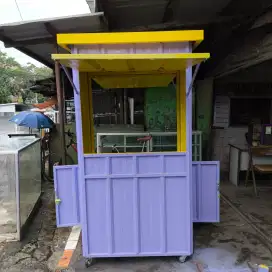 Jual booth juice bahan spandek