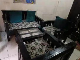 Kursi tamu + meja 1 set lengkap