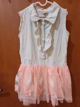 Dress renda bunga