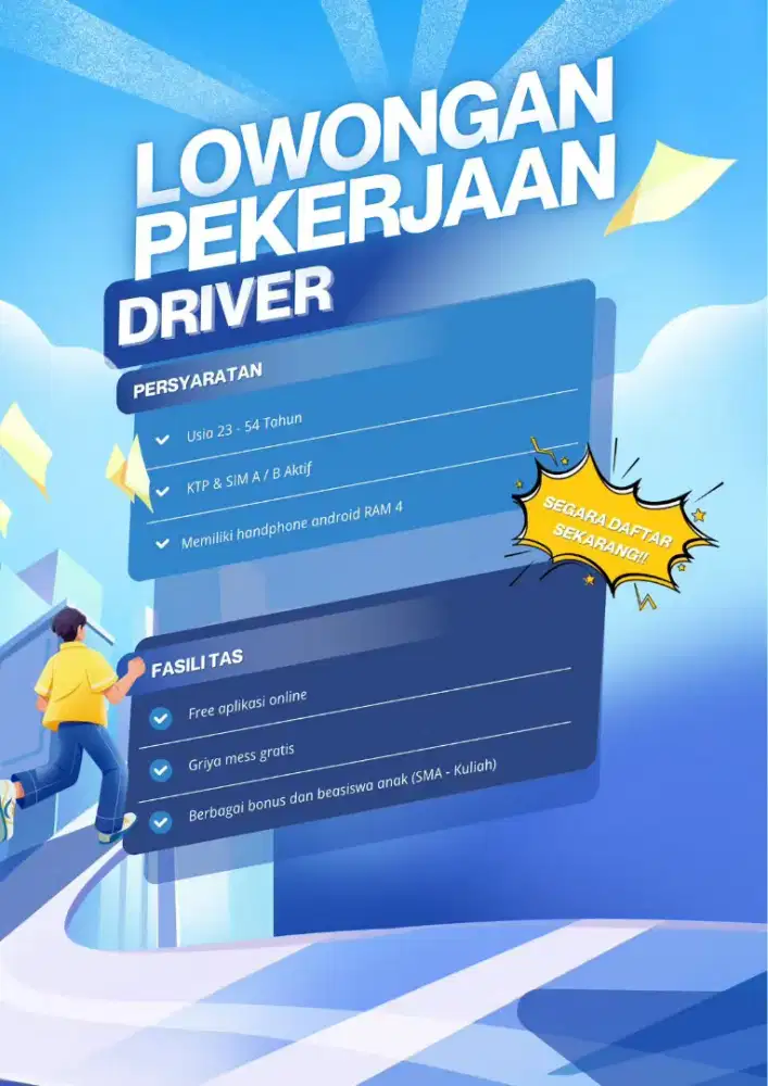 LOWONGAN KERJA DRIVER