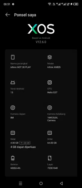 infinix hot 30 play hp casan ori