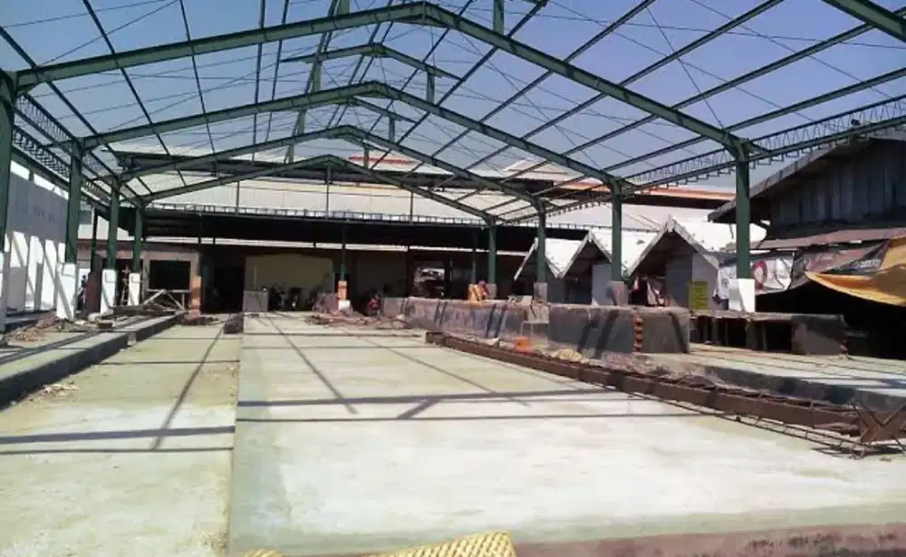 pelengkapan tempat lahan usaha lahan parkir kios lokasi steam dll