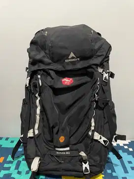 Tas Carrier 60 Liter Rhinos Eiger Special Edition Ekspedisi 28 Gunung.