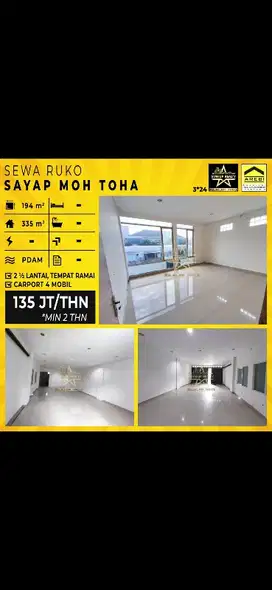 Disewa Ruko Sayap Moh. Toha Bagus