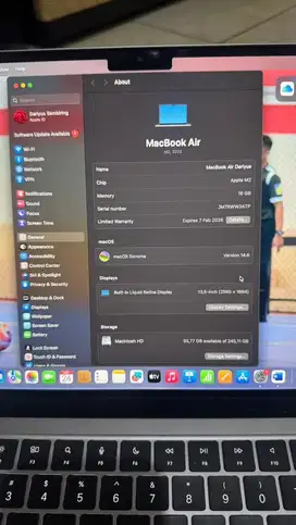 Macbook Air  M2