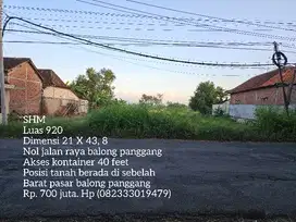 Termurah tanah nol jalan raya balong panggang
