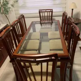 MEJA MAKAN 6 KURSI SPECIAL CICILAN MURAH