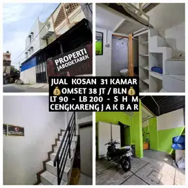 JUAL KOS KOST KOSAN KOSTAN 31 KAMAR DI CENGKARENG JAKARTA BARAT